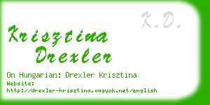 krisztina drexler business card